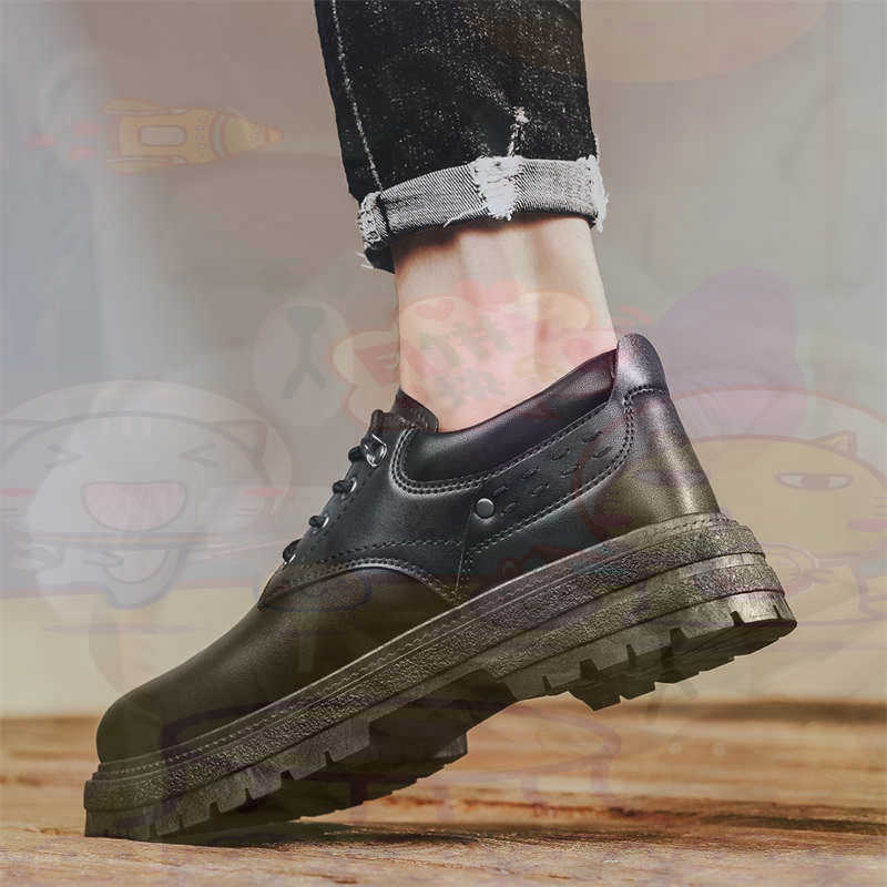 Women Formal Office Wear Shoes - Ciemna skóra naturalna Modne tenisówki Tenisowe