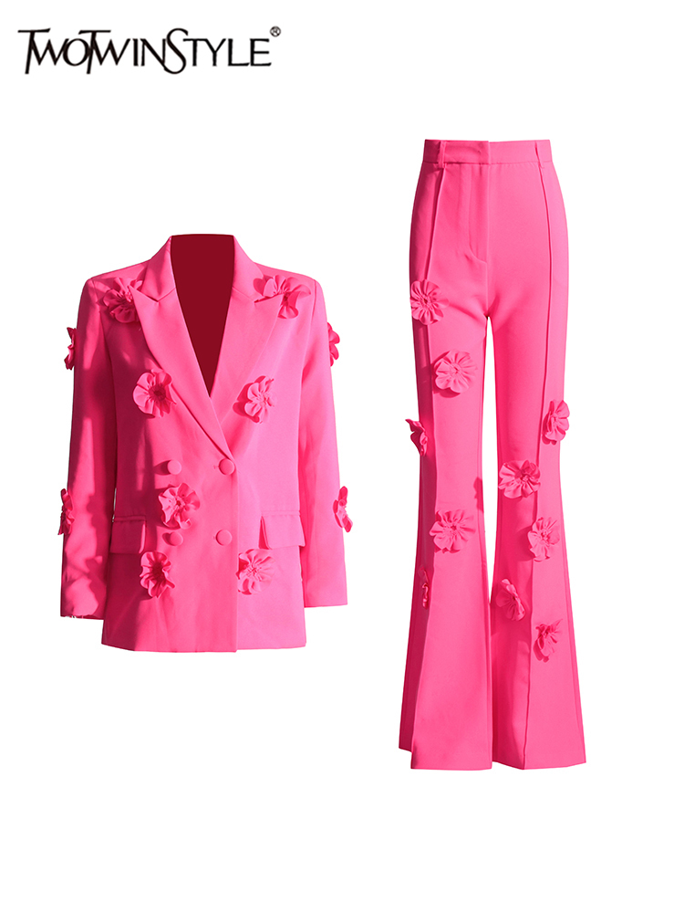 Women Formal Wear Set - TWOTWINSTYLE Spliced Appliques Elegant Set For