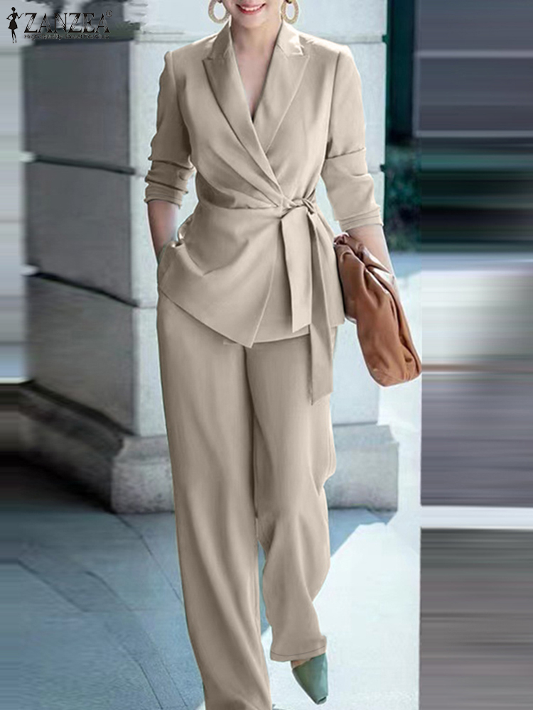 ZANZEA Wiosenne 2-częściowe ko – Women Formal Wear Set recenzja i cena