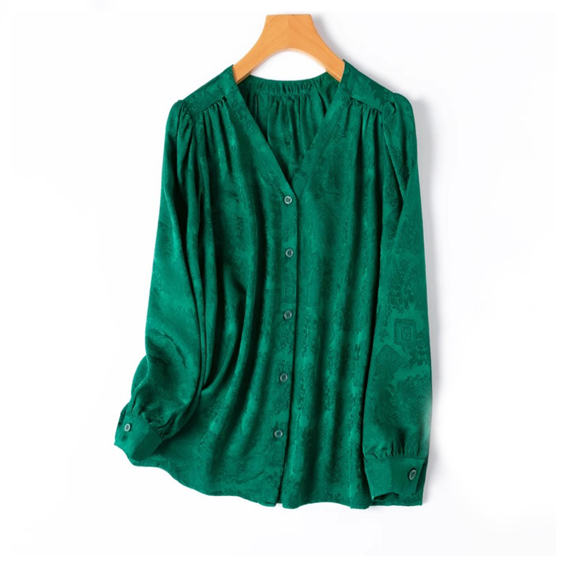Damska koszula z długim rękawe – Silk Blouse Button recenzja i cena