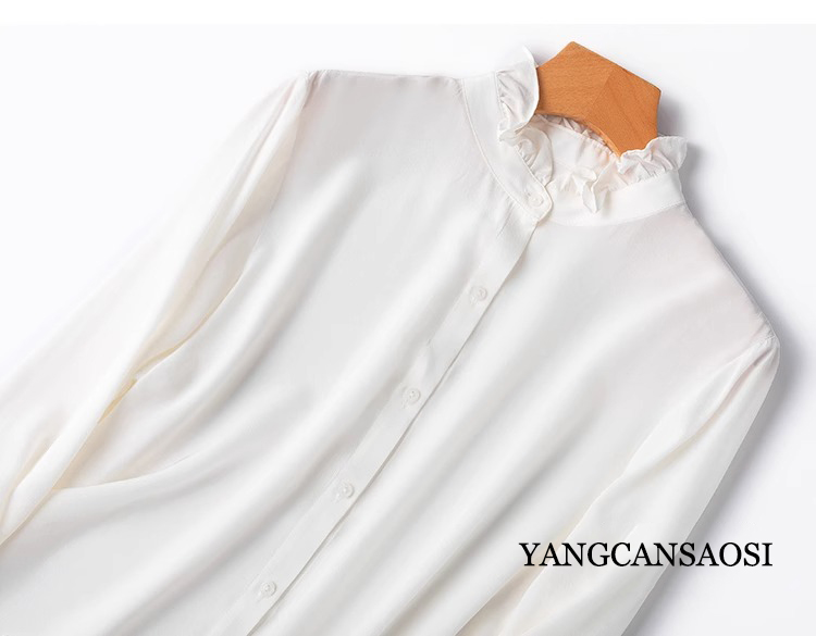 2025 moda damska nowy 100% nat – Silk Blouse Button recenzja i cena
