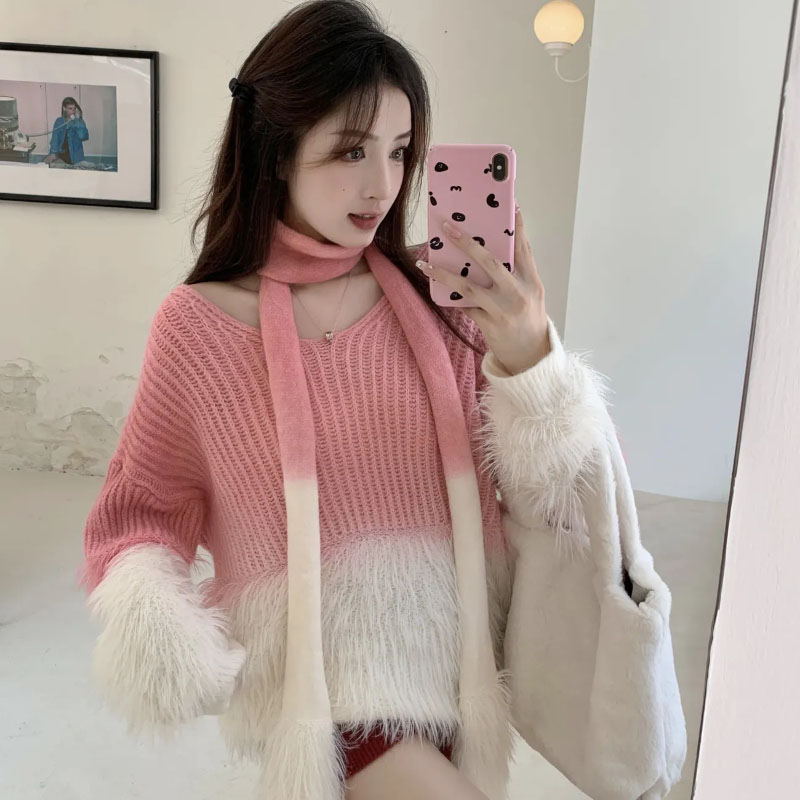 Damski sweter z dekoltem w ser – Women Formal Wear Winter recenzja i cena