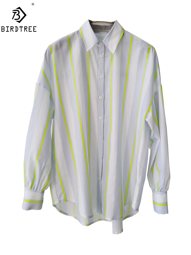 BirdTree, elegancka koszula z  – Silk Blouse Button recenzja i cena