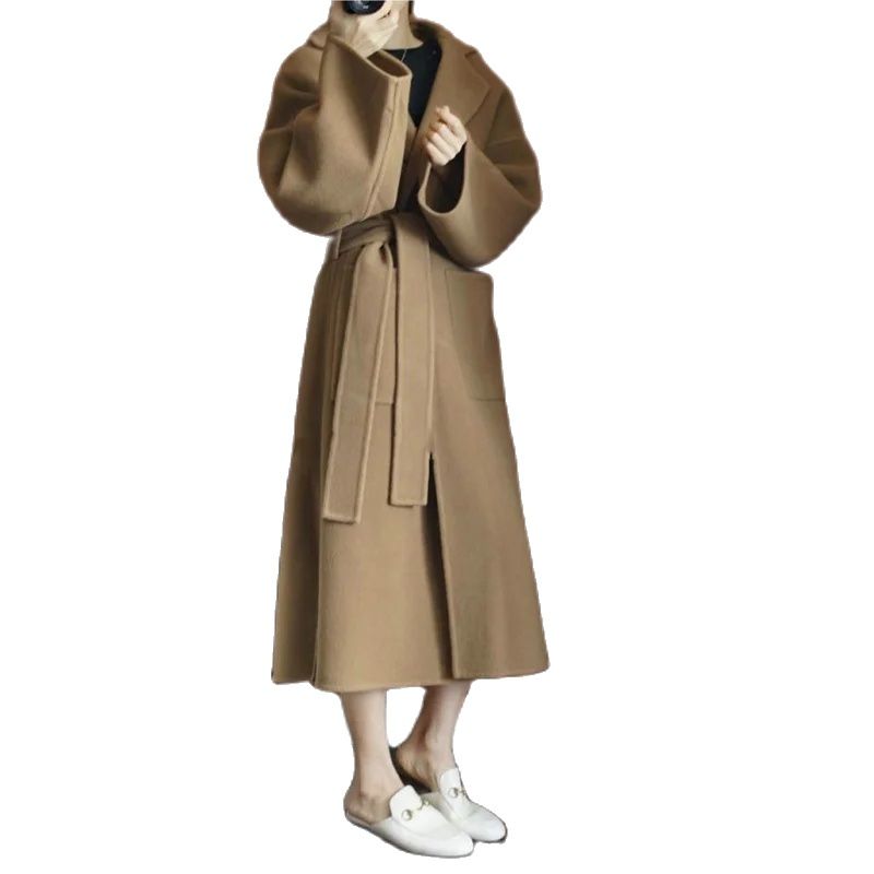 Elegancki damski długi płaszcz – Women Formal Wear Winter recenzja i cena