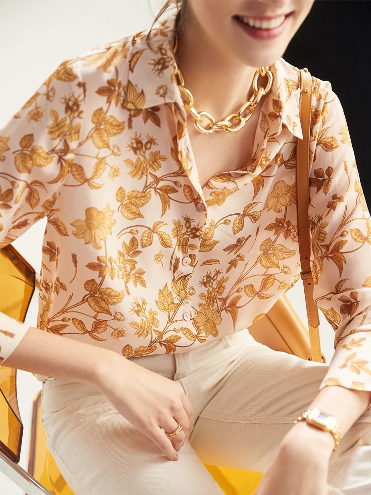 Wysokiej jakości koszula damsk – Silk Blouse Button recenzja i cena