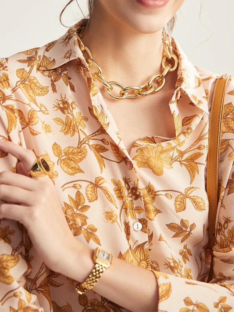 Wysokiej jakości koszula damsk – Silk Blouse Button recenzja i cena