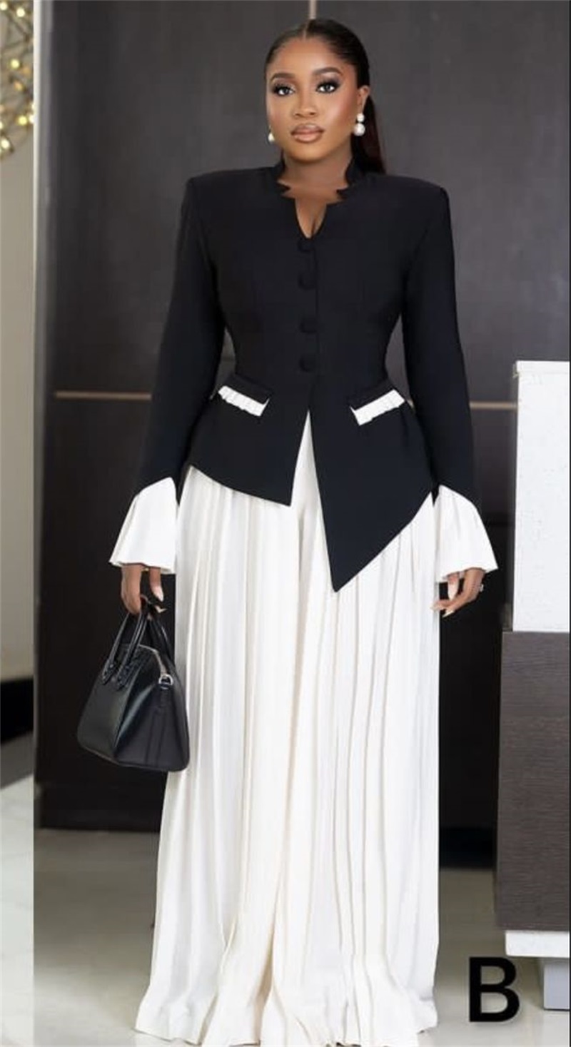 Biało-czarne damskie garnitury – Women Formal Wear Black And White recenzja i cena