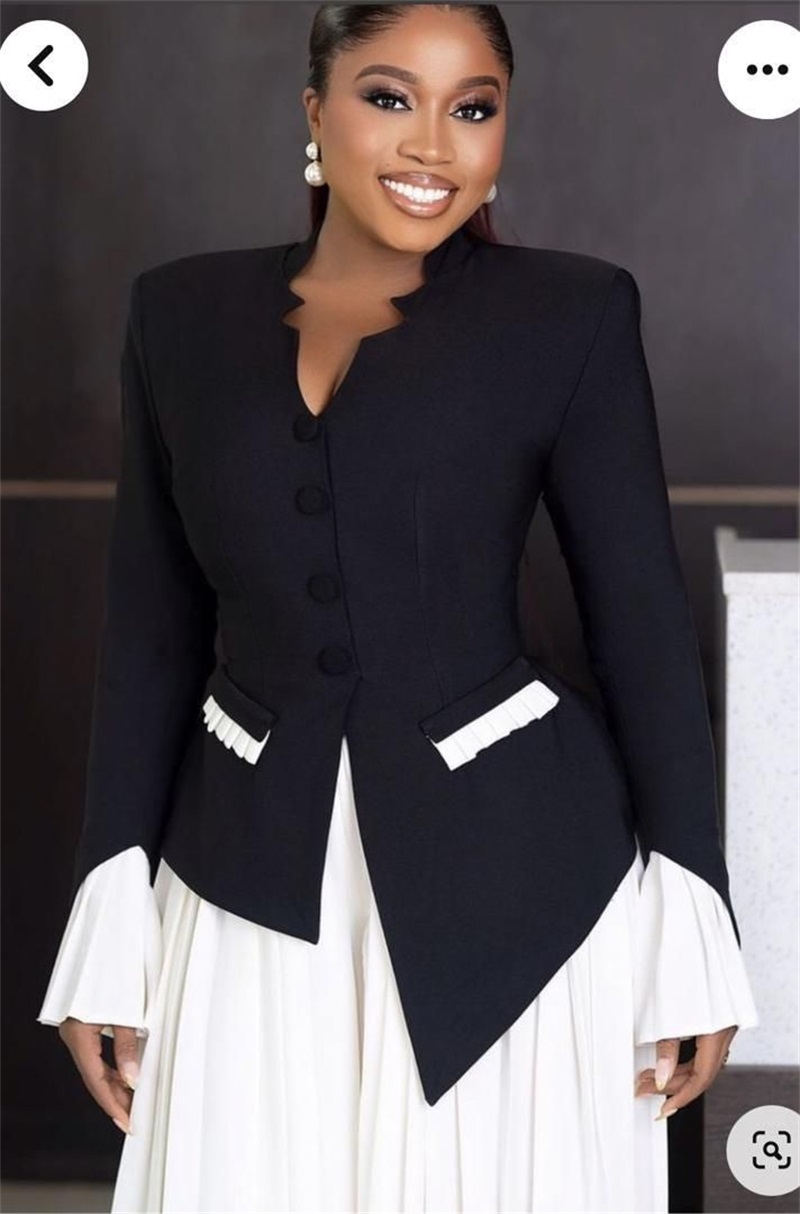 Biało-czarne damskie garnitury – Women Formal Wear Black And White recenzja i cena