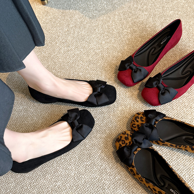 Wielokolorowe zamszowe balerin – Women Formal Wear With Shoes recenzja i cena