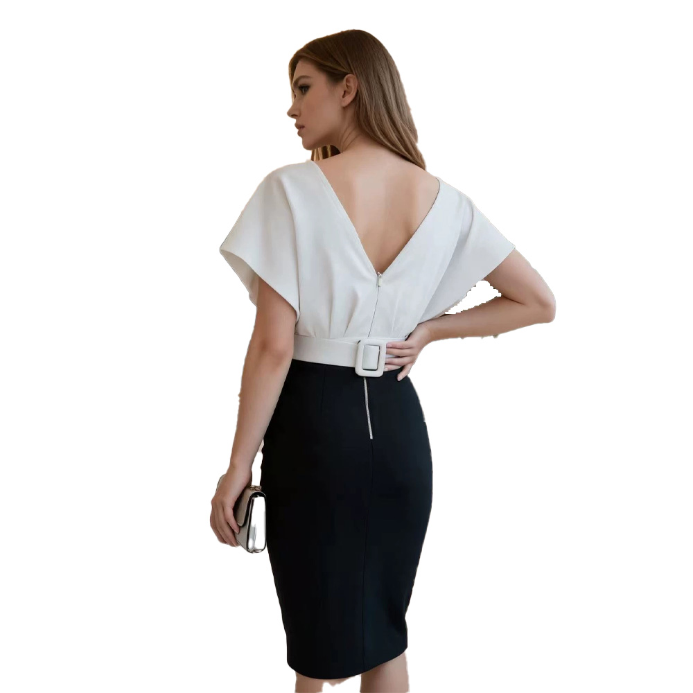 Sukienka mini typu bodycon z k – Women Formal Wear Black And White recenzja i cena