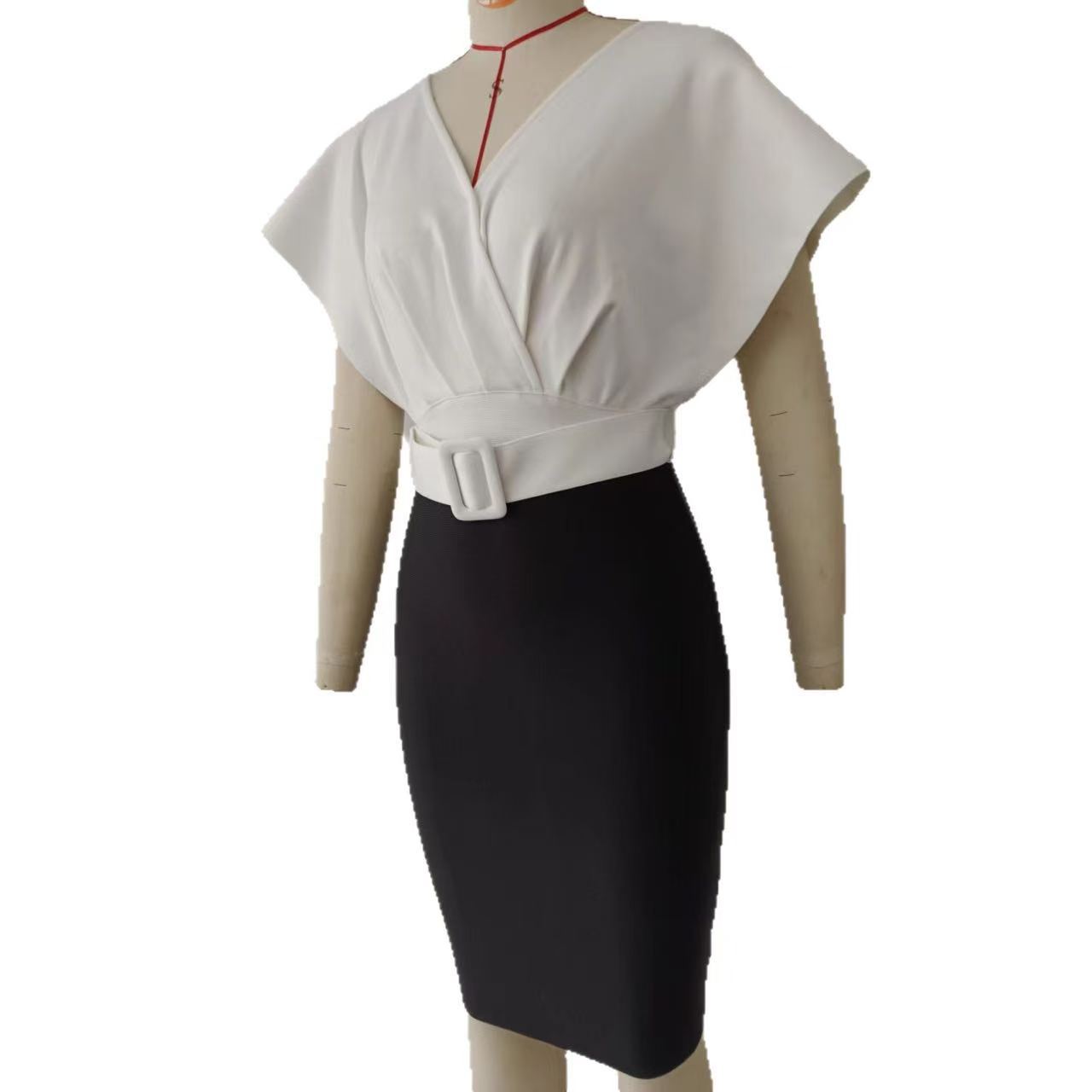 Sukienka mini typu bodycon z k – Women Formal Wear Black And White recenzja i cena