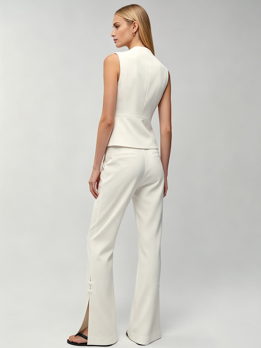 Damski biały komplet: eleganck – Women Formal Wear Set recenzja i cena