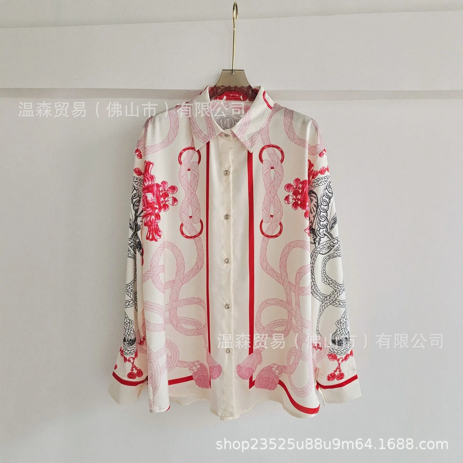 Barokowy francuski projektant, – Silk Blouse Button recenzja i cena