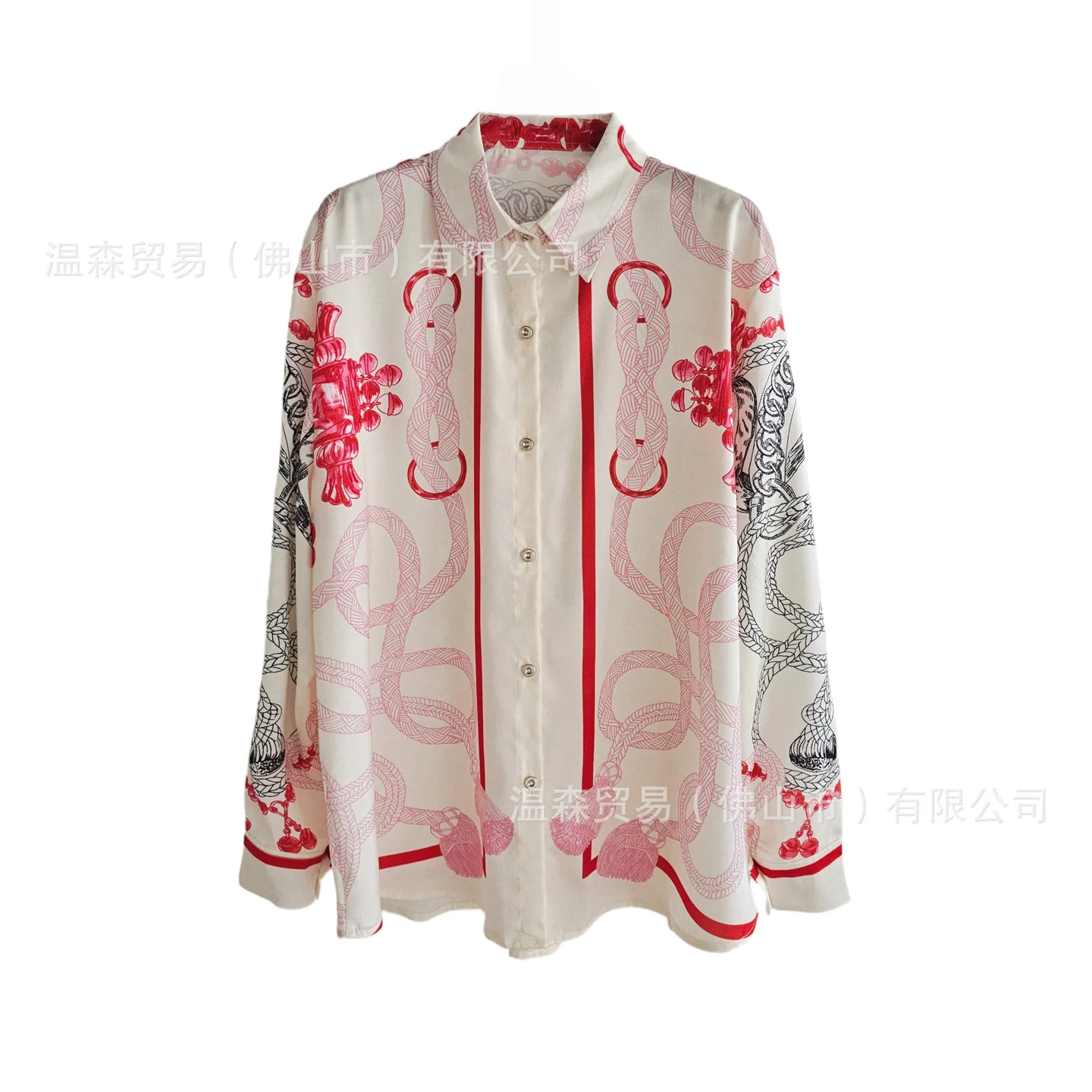 Barokowy francuski projektant, – Silk Blouse Button recenzja i cena