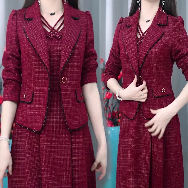 Kobiece sukienki w średnim wie – Women Formal Wear Set recenzja i cena