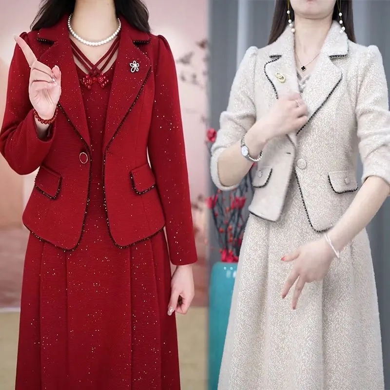 Kobiece sukienki w średnim wie – Women Formal Wear Set recenzja i cena